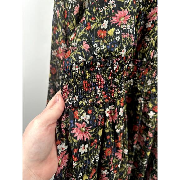 Old Navy Floral and Glitter Long Sleeve Dress Size 2 XL - Picture 7 of 7